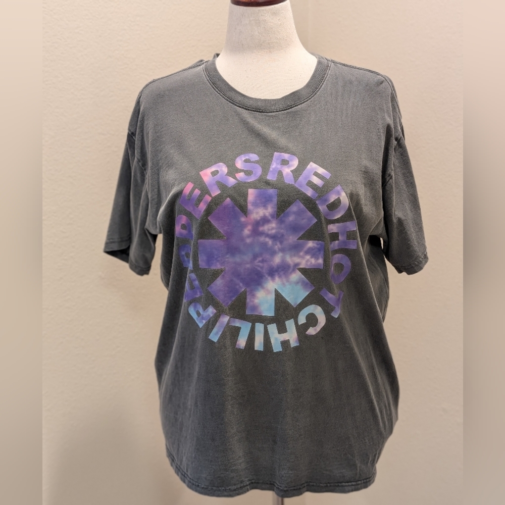 Gray Red Hot Chili Peppers T-Shirt Adult XL Unlimited love World Tour 2023